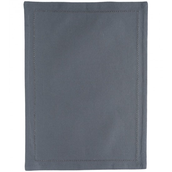 Lugar Americano 45x33cm Algodao Cinza Escuro